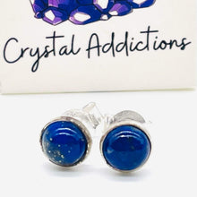Load image into Gallery viewer, Lapis Lazuli Sterling Silver Stud Earring
