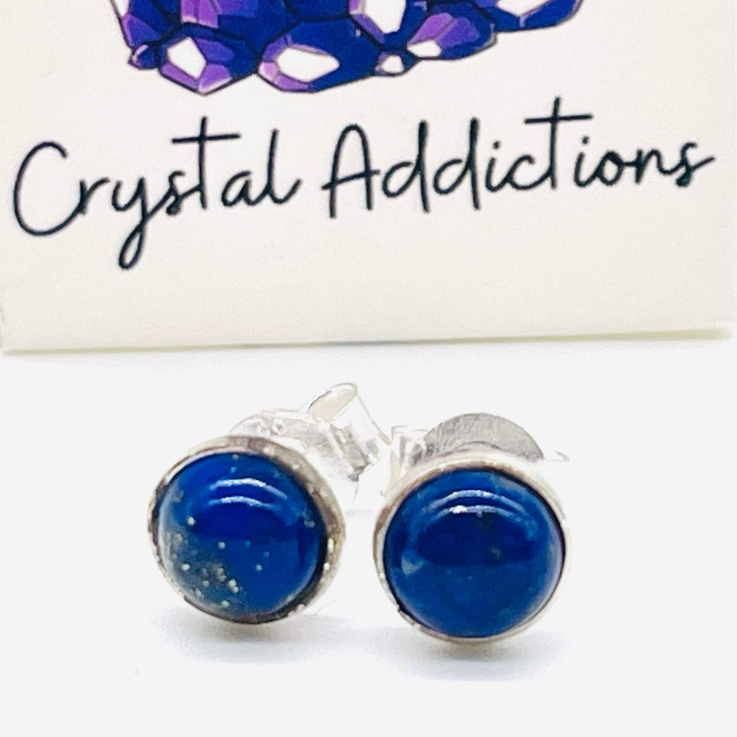 Lapis Lazuli Sterling Silver Stud Earring