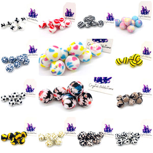 Beads - Silicone Printed 14mm