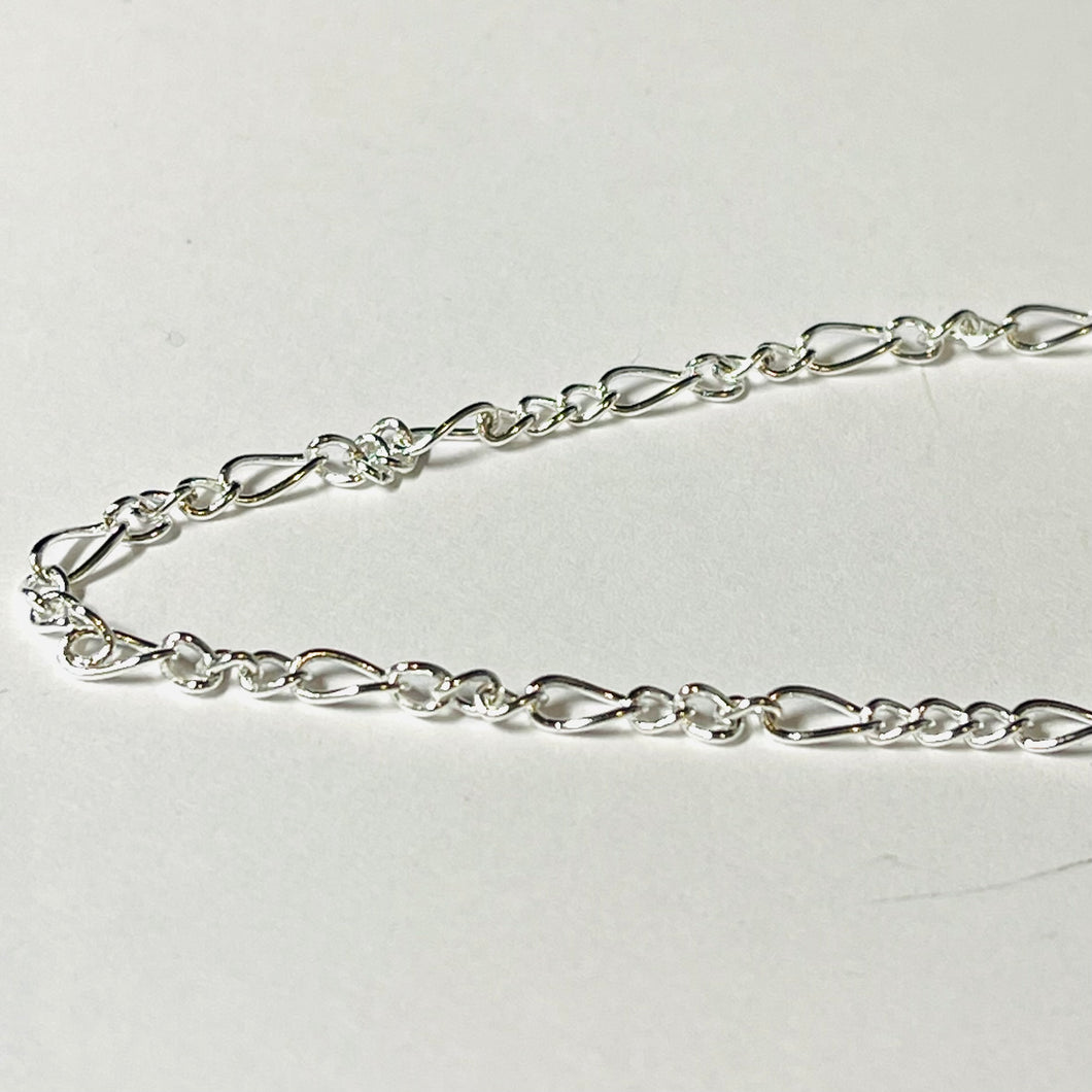 Sterling Silver Figaro Chain 24'