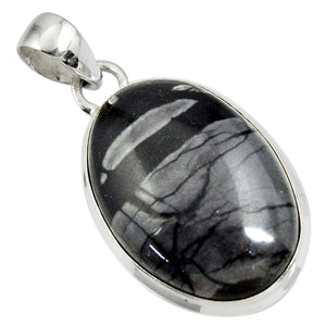 Picasso Jasper Sterling Silver Pendant # 109