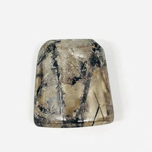 Load image into Gallery viewer, Black Tourmalated Quartz Cabochon # 35

